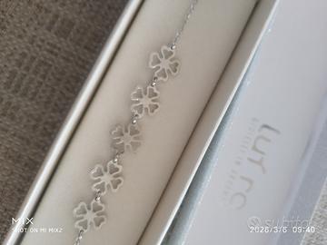 Bracciale in argento con portafortuna Luì ro