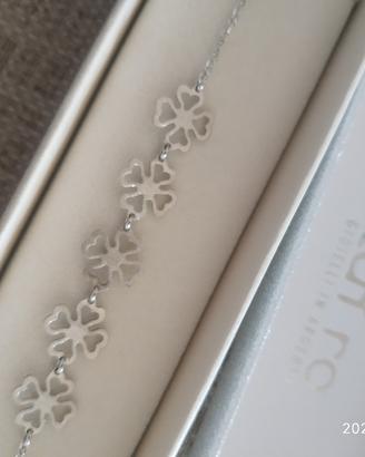 Bracciale in argento con portafortuna Luì ro