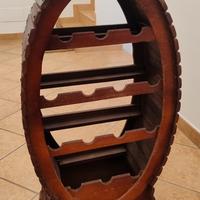 Cantinetta portabottiglie in legno vintage