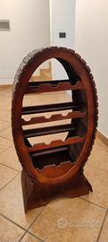 Cantinetta portabottiglie in legno vintage