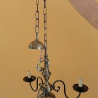 Lampadario bronzato a 3 punti luce