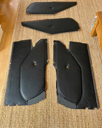 Mercedes W126 SEL pannelli porte pelle NERO