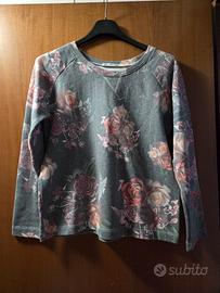 Felpa a fiori Please