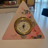 orologio da tavolo dipinto a mano 
