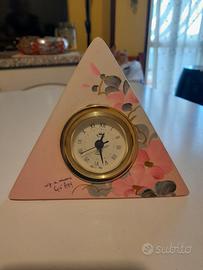 orologio da tavolo dipinto a mano 