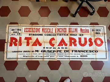 Manifesto musica lirica - 190x69 cm