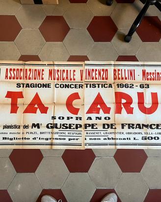 Manifesto musica lirica - 190x69 cm