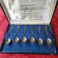 Servizio cucchiaini in argento