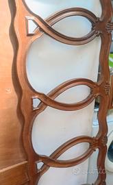 spalliera letto in legno 