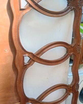 spalliera letto in legno 