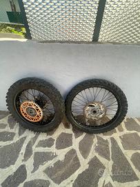 coppia cerchi enduro ktm