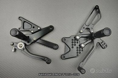 Pedane arretrate KAWASAKI ER6 N / F 2012 - 2016