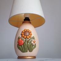 Lampada THUN originale ceramica fiori + paralume (
