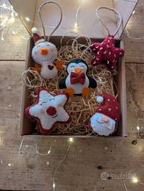 Set decorazioni natalizie