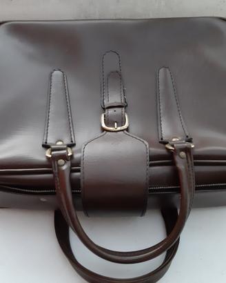 Borsa da viaggio in vera pelle vintage