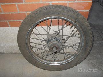 Coppia ruote complete moto anni 70