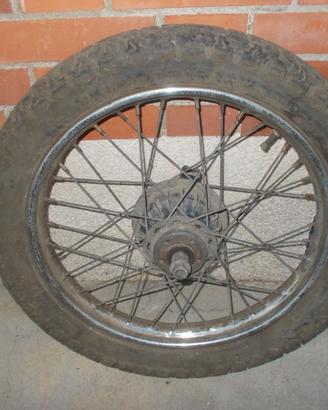 Coppia ruote complete moto anni 70