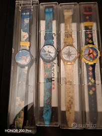 set 4 orologi anni 90 collezione Parmalat