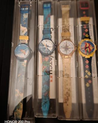 set 4 orologi anni 90 collezione Parmalat