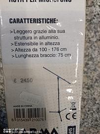 asta microfono piantana