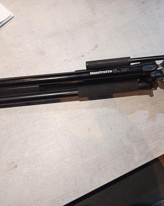 treppiede Manfrotto con testa per movimenti fluidi