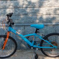 bicicletta bambina btwin 6-9anni con casco 