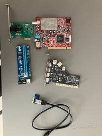 Schede usb, lan, video in
