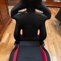 SEDILE SPORTIVO SPARCO R333 nero/rosso