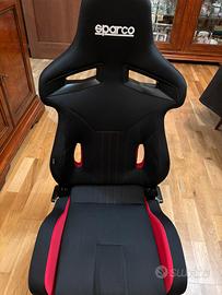 SEDILE SPORTIVO SPARCO R333 nero/rosso