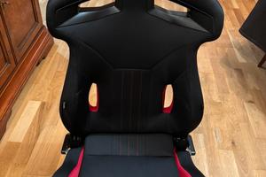 SEDILE SPORTIVO SPARCO R333 nero/rosso