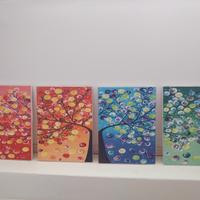 4 tele nuove da appendere. 40×120cm