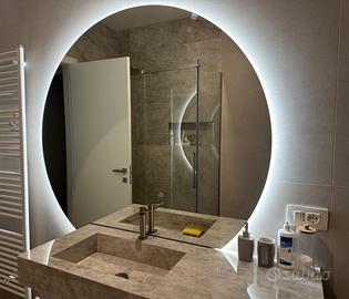 Specchio bagno Azzurra retroilluminato LED diametr