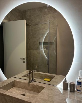 Specchio bagno Azzurra retroilluminato LED diametr