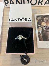 Anello Pandora nuovo originalw argwnto cuore tg 54