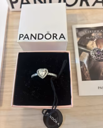 Anello Pandora nuovo originalw argwnto cuore tg 54