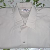 camicia manica lunga uomo misura 41 beige