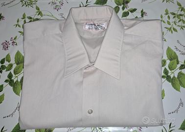 camicia manica lunga uomo misura 41 beige