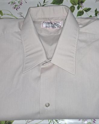 camicia manica lunga uomo misura 41 beige