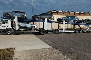 Man tgm bisarca con rimorchio trasporto veicoli