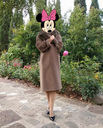 Cappotto in alpaca con collo in volpe argentata