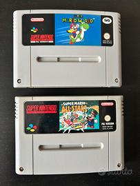 Super Mario World e All Stars per Super Nintendo