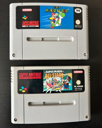 Super Mario World e All Stars per Super Nintendo