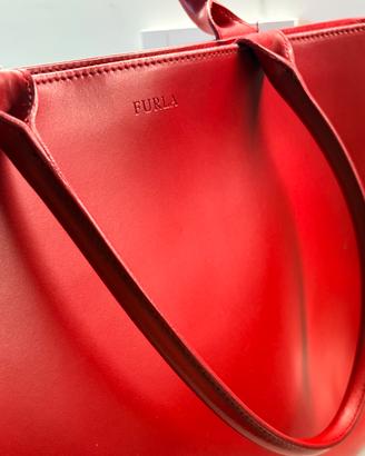 Borsa Furla in pelle rossa originale