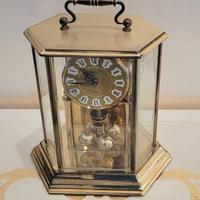 Orologio da tavolo vintage antico anni 60 dorato