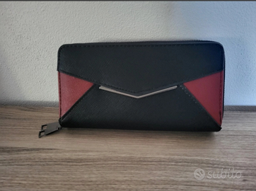 Portafoglio in cuoio nero