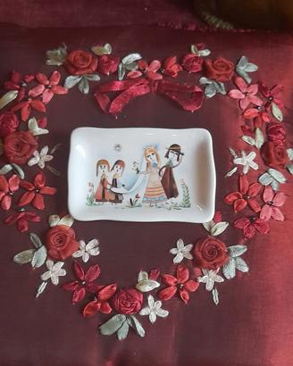 Innamorati Peynet piattino ker Artis Amore Love 