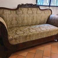 Antico divano ligure a barca - Epoca Carlo X