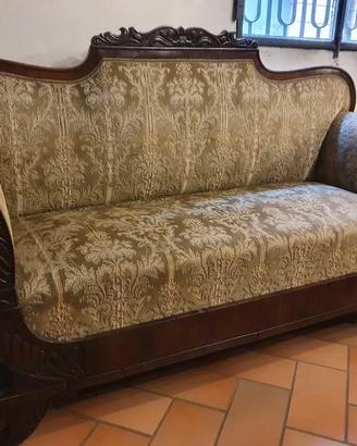 Antico divano ligure a barca - Epoca Carlo X