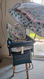 Seduta Passeggino Vintage Giordani Anni 70 + Ombre