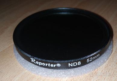 FILTRO PER FOTOCAMERA REPORTER ND8 52 MM CUSTODIA
